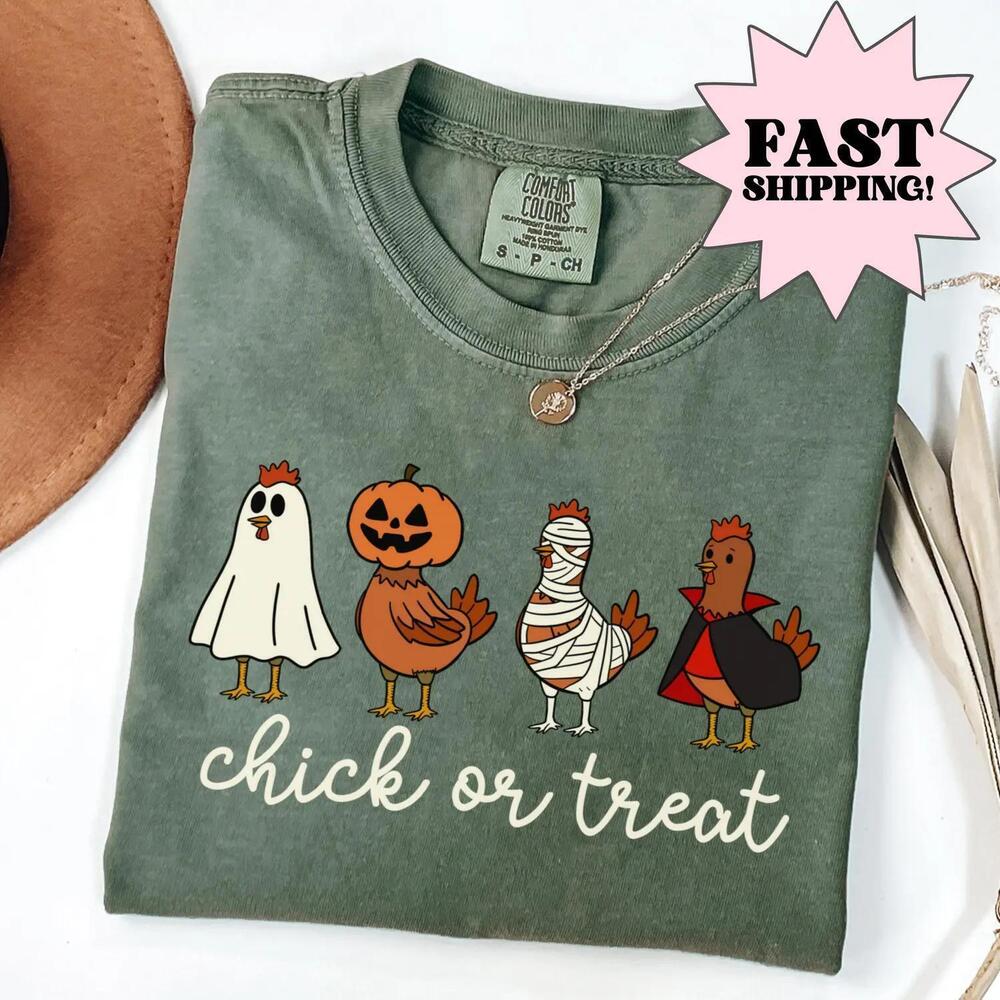 S Halloween Shirt Halloween Spooky Shirt Chicken Shirt Fall Halloween